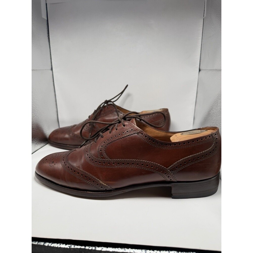 Bally Prestige Lenox 712 00 Full Brogue Wingtip Oxfords Men Size 12 D